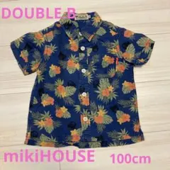 MIKI houseミキハウスダブルビー　半袖シャツ　100cm