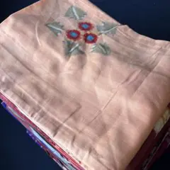 2602 アンティーク銘仙羽織2枚着物14枚おまとめ売り材料正絹