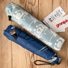 新品未使用　グラニフ　イカク　晴雨兼用 折りたたみ傘　レッサーパンダ　雨傘日傘