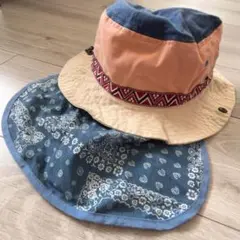 日除け付き バケットハット テンガロンハット2way(ブリーズ ジャンクストアー