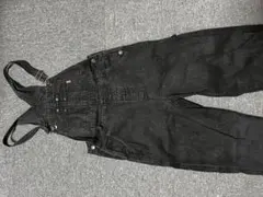 ブラックデニムオーバーオール