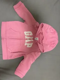 《即日発送》GAPクマ耳 フード付きピンクパーカー《6-12months》