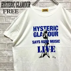 【希少 美品】ヒステリックグラマー ビッグシルエット デカロゴ Tシャツ 白