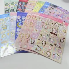 【正規品】箔押しシール ぷくっとシール はぴだんぶい サンリオキャラクターズ