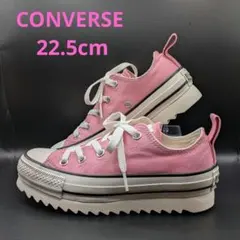 CONVERSE ピンク オールスターシャークソール　ＯＸスニーカー22.5cm