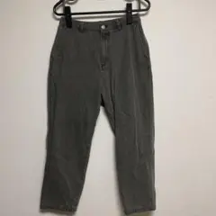 グレー カジュアルパンツ ウエストゴム