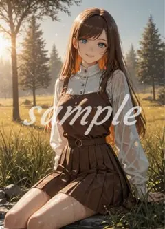 r-3[4K 高画質] かわいい イラスト アニメ A4ポスター コスプレ