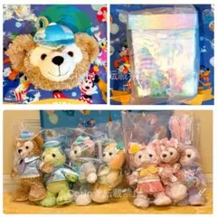 【未開封】ダッフィー　カラフルハピネス　20周年　ポージープラッシー　コンプのサムネイル