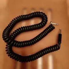 自作 カールコード 黒 S/L 3.5m ハンドメイド ギターベース