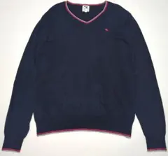 アーノルドパーマーVネックニットネイビーピンクサイズ3 ビンテージ