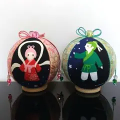 手毬 手鞠 てまり 刺繍金魚 No304 ハンドメイド - メルカリ