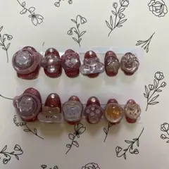 ネイルチップ　平成　平成女児　ボンボンドロップシール　#15 ハムスター