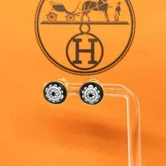 S2787 美品 エルメス エマイユ 七宝焼き ラウンドイヤリング - メルカリ