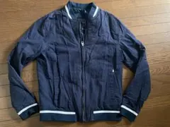 ZARA MAN/ザラ マン　ネイビー ブルゾン ジャケット　サイズLのサムネイル