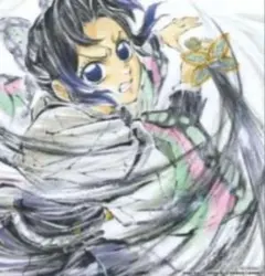 鬼滅の刃 入場者特典 胡蝶しのぶ 描き下ろし バースデー 色紙　映画　特典