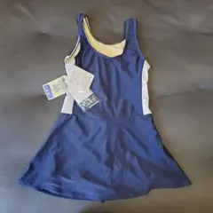 未使用140cm スカート付き水着 ネイビー