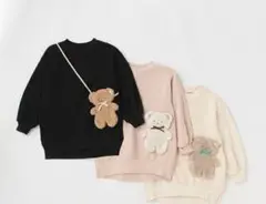 値下petit main☆トレーナー☆プティマイン☆サイズ120☆トップス☆クマ