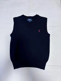 Polo by Ralph Lauren ネイビー Vネックベスト　110cm