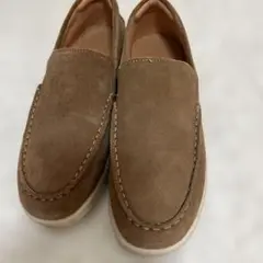 ZARA本革スエードローファーキッズ　22-22.5cm