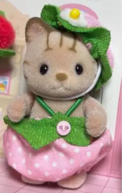 シルバニアあつまれ！赤ちゃんセット いちごシマネコの赤ちゃん
