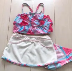チェック柄フリル水110