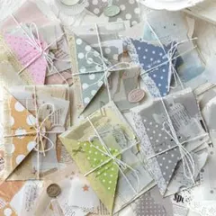 新！M39 二種類の素材 ステッカー コラージュ素材 シール