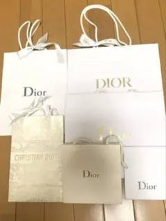Dior ショップ袋 6点セット ホワイト