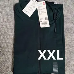 ユニクロ　エアリズムUVカットパーカ（長袖・メッシュ）XXL ダークグリーン