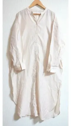 春夏アーバンリサーチロッソ大人カジュアル長袖シアーシャツロングワンピース羽織り