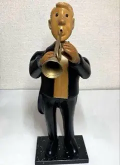 【イタリア製/ROMER】ロメール人形/トランペッター/職人 ROMER レーマー社製 60〜70s アンティーク ウッド ドール