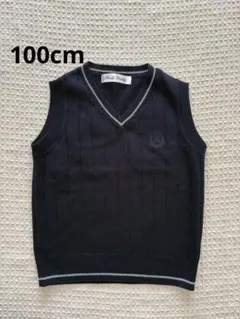 【美品】Ｖネック　ニットベスト ネイビー　100㎝ Ready Freddy