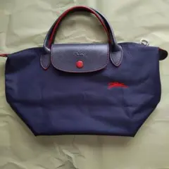 LONGCHAMP トートバッグ ネイビー レッド