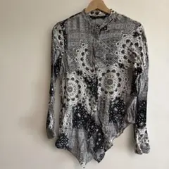 ZARA BASIC 長袖パターンシャツのサムネイル