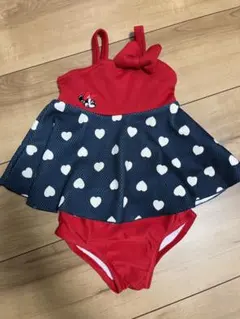 ミニーマウス 水着セット 赤・ネイビー