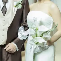 カラー ブーケ　結婚式　前撮り　ウエディング