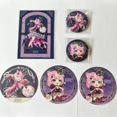 にじさんじあーるぴーじー　ヤン・ナリ　ポストカード　コースター　缶バッジ