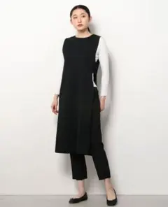 グリーンレーベルリラクシング　ノースリーブニットワンピース