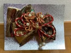 和風リボンデザインのかんざし（成人式お祝い）結婚式.記念日