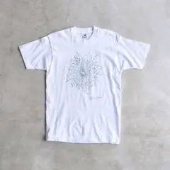 90s アート プリントTシャツ USA製 白 M ホワイト ヴィンテージ