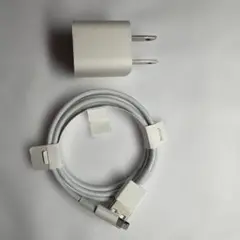 未使用　Apple　電源アダプタとLightning - USBケーブルのセット