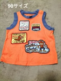 ⭐50円 オレンジ色 タンクトップ 90サイズ