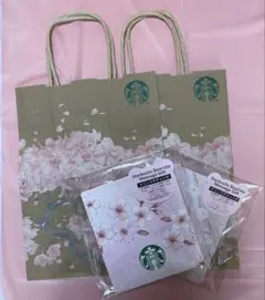 スターバックス　桜ショッパー　4枚セット　ショップ袋