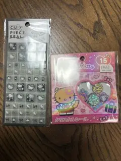 ハローキティ　ギャルおはじきシール　タイルシール　セット
