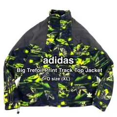 アディダス ビッグトレフォイル プリント トラック トップ ジャケット XL