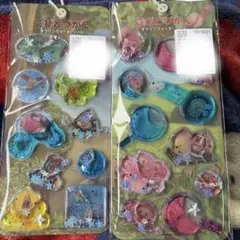 【正規品★レア】こびとづかん　キラリンウォーターシール　2枚セット