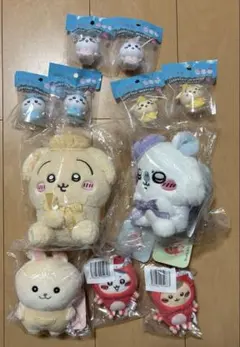 ちいかわグッズ おまとめ なんか似てるの おすわり 東京 イカたこ ぬいぐるみ