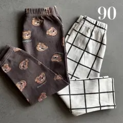 スペアズボン パジャマ ２点 マリンブルー ボトムスのみ サイズ90