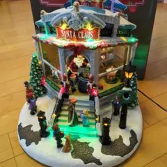 コストコ クリスマスライト付き オルゴール 置物