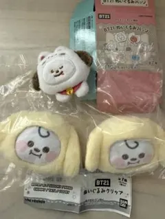 CHIMMY BT21 ぬいぐるみバッジ ぬいぐるみクリップ セット