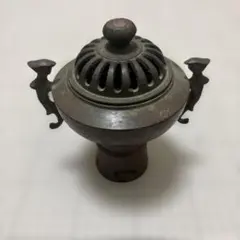 銅製　透かし彫り　床香炉